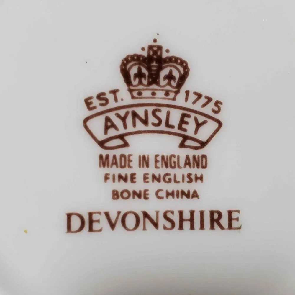 Aynsley Demitasse (Small) Cup and Saucer Devonshire Vintage